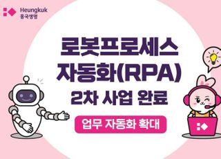 흥국생명, RPA 2차 사업 완료…업무 자동화 확대