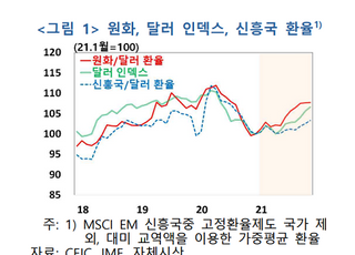 한은 “원화 약세, 원자재發 인플레·서학개미 이탈로 가속화”