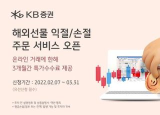 KB證, 해외선물 '익절·손절 주문' 서비스 오픈 이벤트