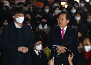 대구서 ‘윤석열’ 외친 홍준표·이준석, SNS서도 ‘브로맨스’