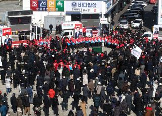 윤석열 용인 수지 유세에 몰린 인파