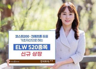 한국투자증권, ELW 520종목 신규 상장