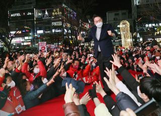 국민의힘 윤석열, 경남 창원 집중유세