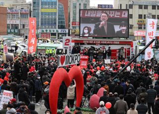 국민의힘 윤석열, 전남 목포 유세