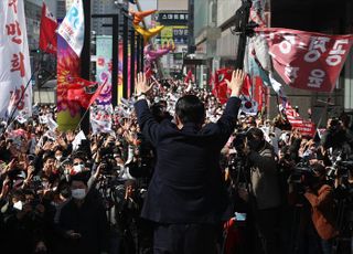 충남 천안 집중유세 갖는 윤석열