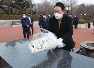 국민의힘 윤석열, 2.28민주의거기념탑 참배