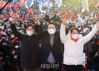 [현장] '정권교체 세력' 총결집…윤석열·안철수·이준석 한자리에