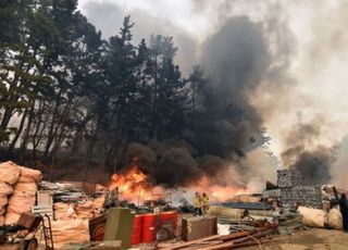 산림청장 "하루 안에 산불 진압 어려워…큰불 잡는 데 최선"