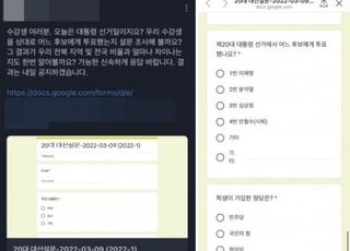 "어느 대선 후보에게 투표했나요" 대학교수 설문조사 논란