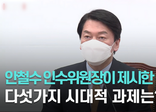 [영상] 안철수 인수위원장 "새 정부 비전과 철학 정비할 것"