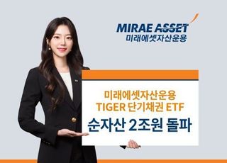 미래에셋운용, 단기채권 투자 TIGER ETF 순자산 2조 돌파