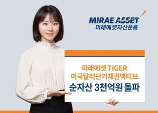 미래에셋TIGER 미국달러단기채권액티브ETF, 순자산 3천억 돌파