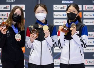 '세계 최강 재확인' 최민정, 세계선수권 1500ｍ 금메달…심석희 5위