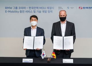 BMW코리아-한전, 차세대 전기차 충전서비스 '플러그앤 차지' 개발