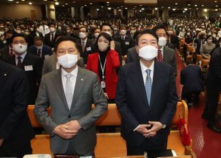 한국교회 부활절 예배 참석한 윤석열 당선인