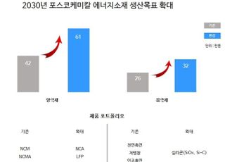 '분기 최대 매출' 포스코케미칼…"양·음극재 생산 목표 최대 45% 상향"