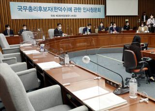 자료제출문제로 한덕수 국무총리 후보자 인사청문회 이틀째 파행