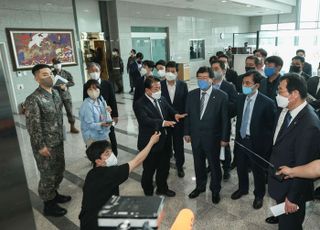 민주당 국방위 의원들, '용산 집무실 이전' 현장검증