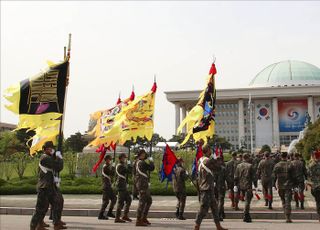 국방부 의장대, 제20대 대통령 취임식 예행 연습