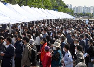 제20대 윤석열 대통령 취임식 참석 인파