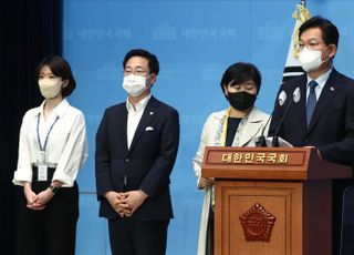 '서울시 공공 발주사업 납품단가 연동제' 공약 발표하는 송영길 후보