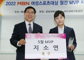 ‘여자축구 간판’ 지소연, MBN 여성스포츠대상 5월 MVP