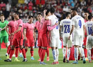 축구국가대표팀 대한민국 대 파라과이 친선경기 2대2 동점 무승부