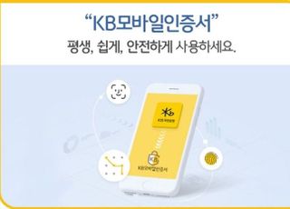 KB국민은행, KB모바일인증서 가입자 1100만명 돌파