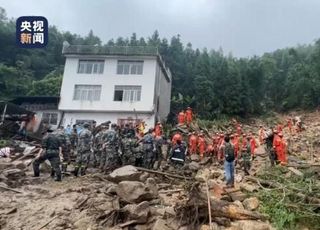 중국 폭우에 따른 산사태로 5명 사망…이재민 6000명 발생