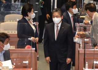 정승일 한국전력공사 사장 국민의힘 정책의원총회 참석