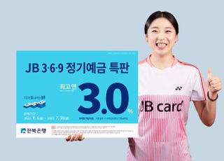 전북은행, ‘JB 3.6.9 정기예금 특판’ 실시