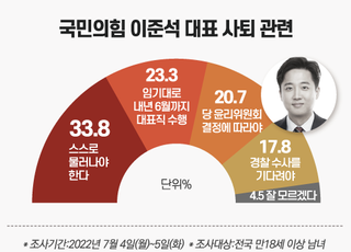 "이준석 자진사퇴" 33.8%…"이재명, 대표 출마 부정적" 50% [데일리안 여론조사] 