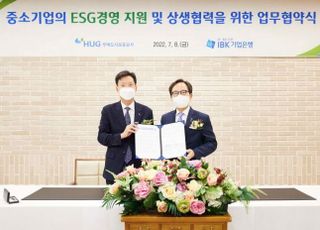 기업은행, HUG와 중소기업 ESG 펀드 200억 조성