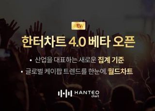 한터차트, 4.0 베타 서비스 오픈…글로벌 트렌드 반영