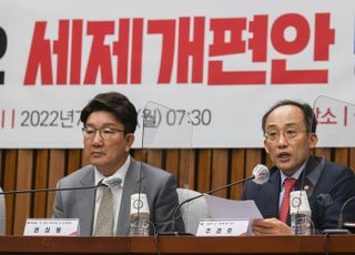 2022 세제개편안 당정협의회 발언하는 추경호 경제부총리