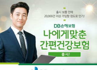 DB손보 간편고지 건강보험 출시 보름만에 2만건 가입