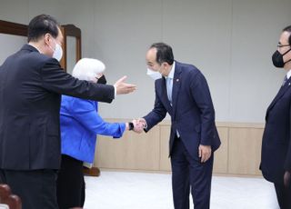 美 옐런 만난 추경호 “세계경제 엄중…금융·외환시장 협력 방안 논의”