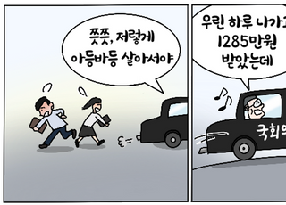 [D-시사만평] 천상천하 제일 직업 '국회의원'…하루 일하고 1285만원