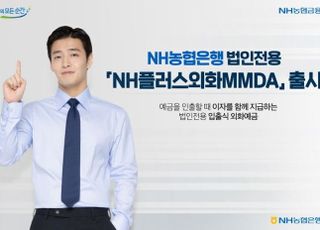 농협은행, 법인전용 NH플러스외화MMDA 출시