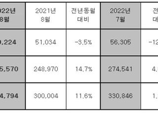 현대차 8월 전세계 33만4794대 판매…국내 줄고 해외 늘어