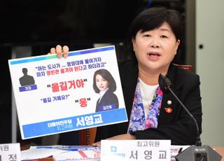 김건희 여사 관련 발언하는 서영교 최고위원