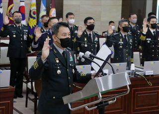 국감 증인선서하는 김승겸 합참의장