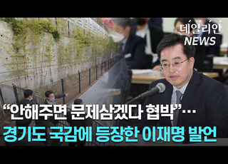 "안해주면 문제 삼겠다고 협박"... 경기도 국감서 등장한 '이재명 발언' [2022 국감 영상]