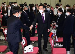 국제기능올림픽 한국 선수단 만나는 이재용 부회장