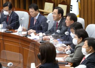 국민의힘 원내대책회의 주재하는 주호영 원내대표 