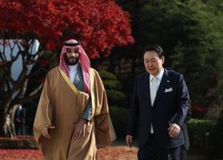 尹대통령, 빈 살만 사우디 왕세자와 회담…"사우디 '메가 프로젝트' 참여"