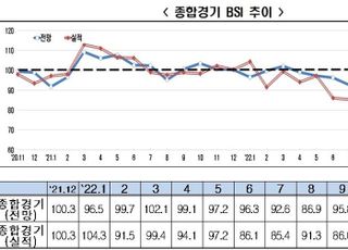 기업 심리 26개월 만에 최저… "생산비용 압박·재고증가 어려움"