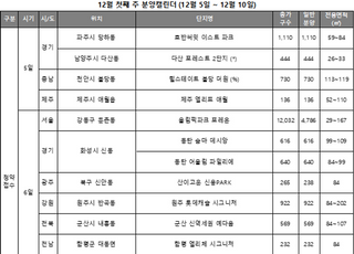 [주간분양] 둔촌주공에 장위자이까지 출격…전국 1만3324가구 청약