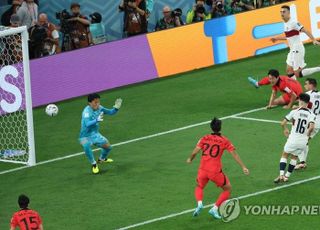 [속보] 한국, 전반 5분만에 실점…한국 0-1 포르투갈