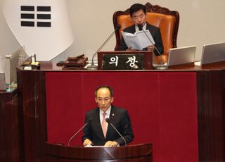 예산 부수법안 제안설명하는 추경호 경제부총리